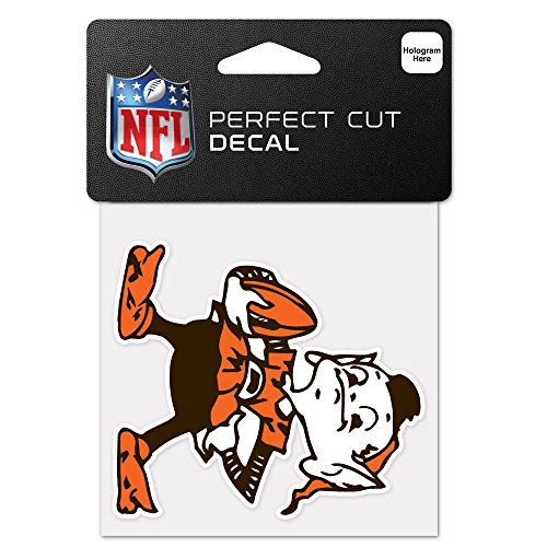WinCraft NFL Cleveland Browns 63042011 Perfect Cut Color Aufkleber, 10,2 x 10,2 cm, Schwarz von Wincraft