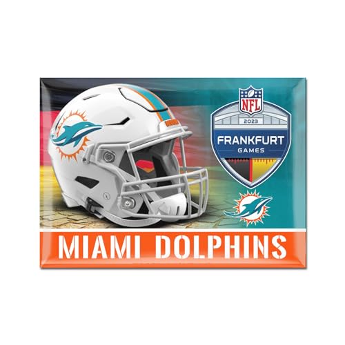 WinCraft NFL Frankfurt Game Kühlschrank-Magnet Miami Dolphins von WinCraft