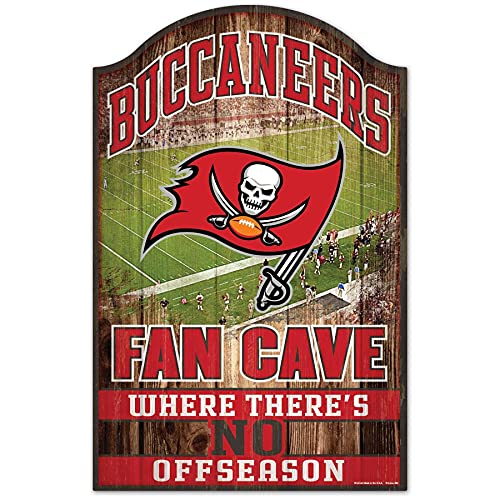 Wincraft NFL Holz-Schild Fan CAVE Tampa Bay Buccaneers von Wincraft