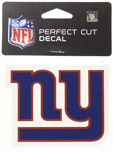 NFL New York Giants 63059011 Perfect Cut Color Aufkleber, 10,2 x 10,2 cm, schwarz von Wincraft