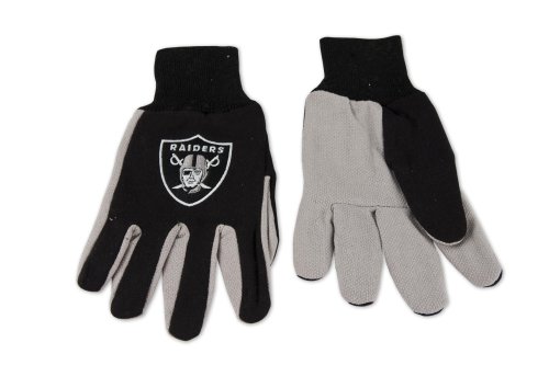 WinCraft NFL Oakland Raiders Two-Tone Gloves, Black/Gray von Wincraft