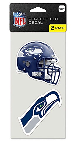 NFL Seattle Seahawks 47584012 Perfect Cut Decal (2er Set), 10,2 x 10,2 cm von Wincraft