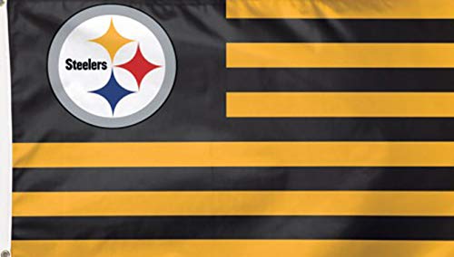 Wincraft Snack-Schale Pittsburgh Steelers NFL American Flagge 3 Fuß von 5 Fuß von Wincraft