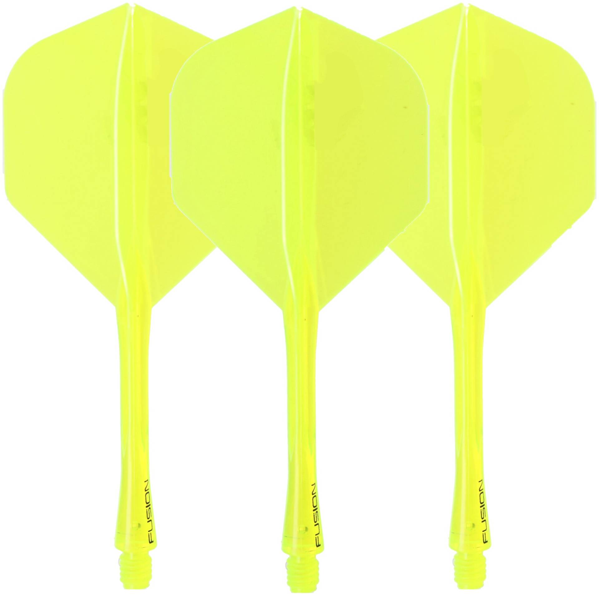 Winmau Fusion Dart Flight und Shaft, Standard, neon gelb, medium, 34mm von Winmau