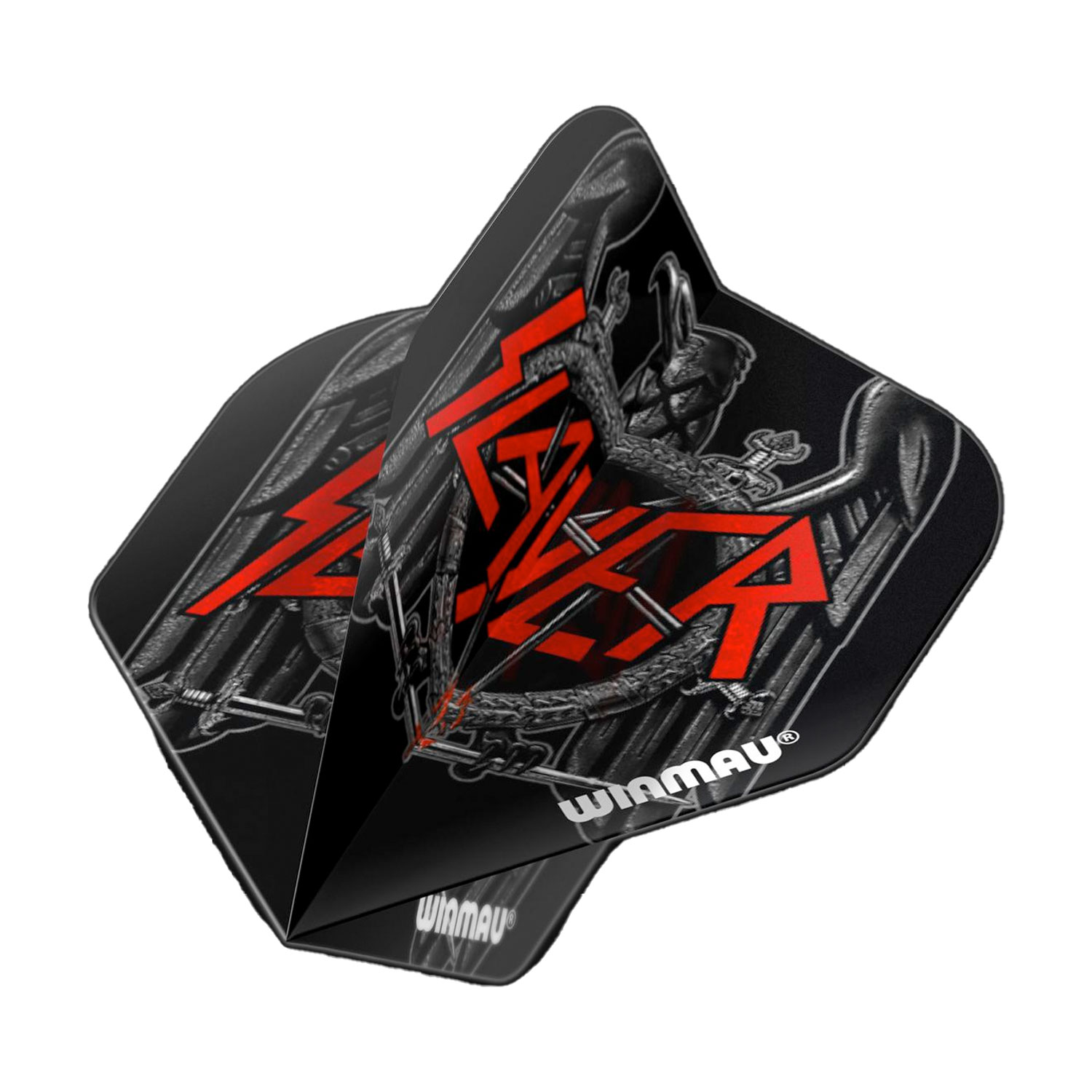 Winmau Rock Legends Slayer Black Eagle Flights schwarz von Winmau