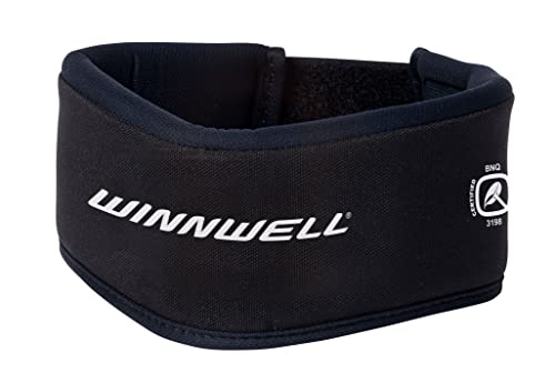 Winnwell Basic Hockey-Nackenschutz – Eishockey-Schutzausrüstung,Hergestellt für Senioren, Jugendliche, Männer, Ringette, Paintball & Sport Jugendliche (S/M) von Winnwell