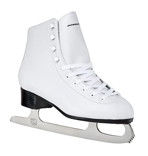 Winnwell Schlittschuhe für Damen – weiße Eiskunstlaufschuhe für Mädchen und Frauen – ideal für Anfänger und Freizeit-Skaterinnen (Senior 7) von Winnwell