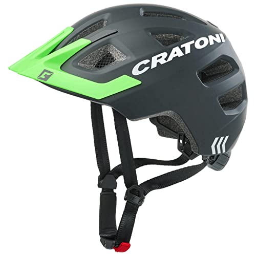Cratoni Unisex – Erwachsene Maxster Pro Fahrradhelm, Schwarz/Neongrün, S von Cratoni