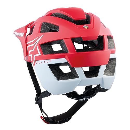 Cratoni Winora Unisex – Erwachsene Allset Pro Helme, Rot/Weiß Matt, L von Cratoni