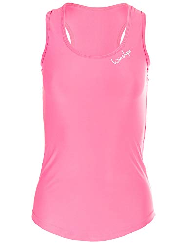 Winshape Damen Super leichtes Functional Tanktop AET104, Slim Style Fitness Yoga Pilates, Neon-Pink, L von WINSHAPE