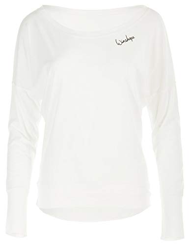 Winshape Damen Ultra Leichtes Modal-Longsleeve MCS002, Dance Style, Fitness Freizeit Sport Yoga Workout, Vanilla-Weiss, L von WINSHAPE