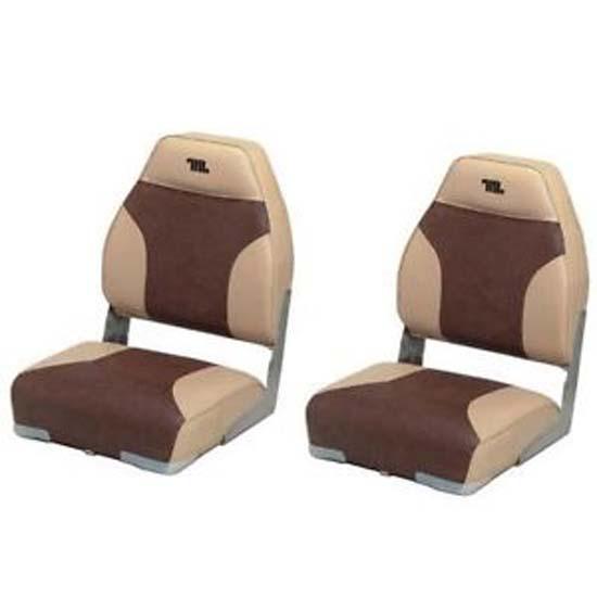 Wise Seating High Back Boat Seat Chair Beige,Braun von Wise Seating