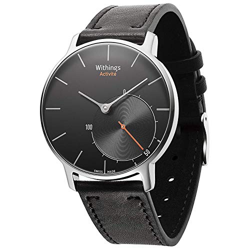 Withings Activité Sapphire - Smartwatch mit Aktivitäts- und Schlaftracker - Schweizer Fabrikat Schwarz von Withings