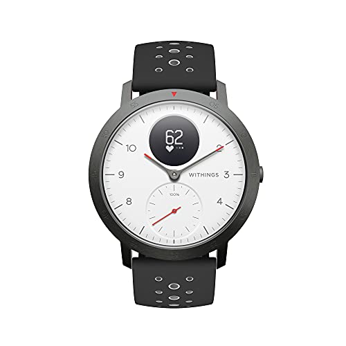 Withings Steel HR Sport - Multisport Hybrid Smartwatch, Connected GPS, Herzfrequenz, Fitnessniveau via VO2max, Aktivitäts- und Schlaftracking, Benachrichtigungen von Withings