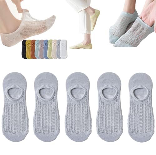 WitmAn Unsichtbare Air-Socken, Mesh- und atmungsaktive unsichtbare Bootssocken, Summer Breath Mesh Low-Socken für Frauen (5 Pairs-g,One Size) von WitmAn