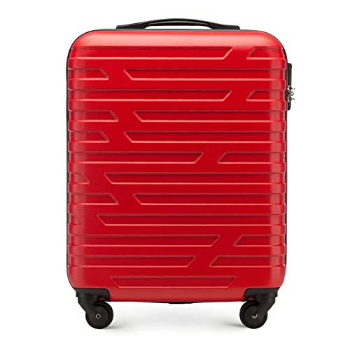 WITTCHEN A-line II Kabinengepäck Handgepäck Bordkoffer Hartschale ABS Hochwertiger und Stabiler Größe S Rot von WITTCHEN