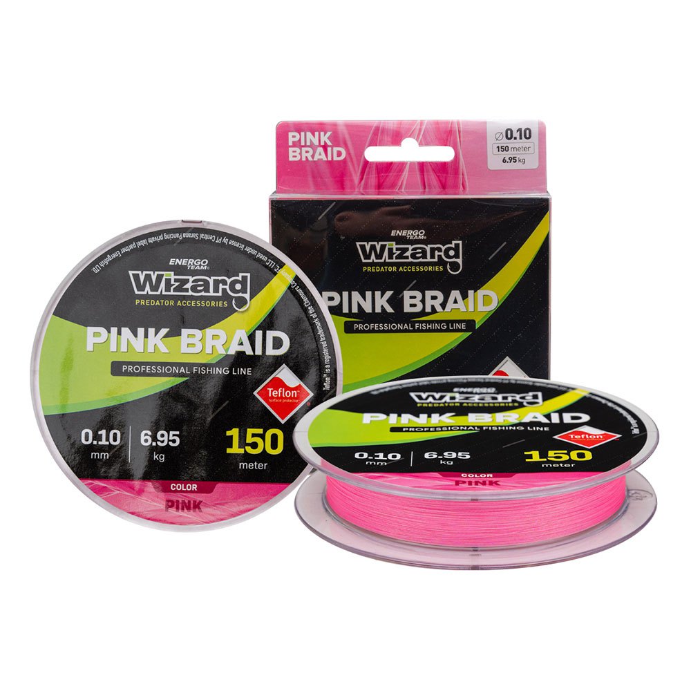 Wizard 150 M Braided Line Rosa 0.130 mm von Wizard