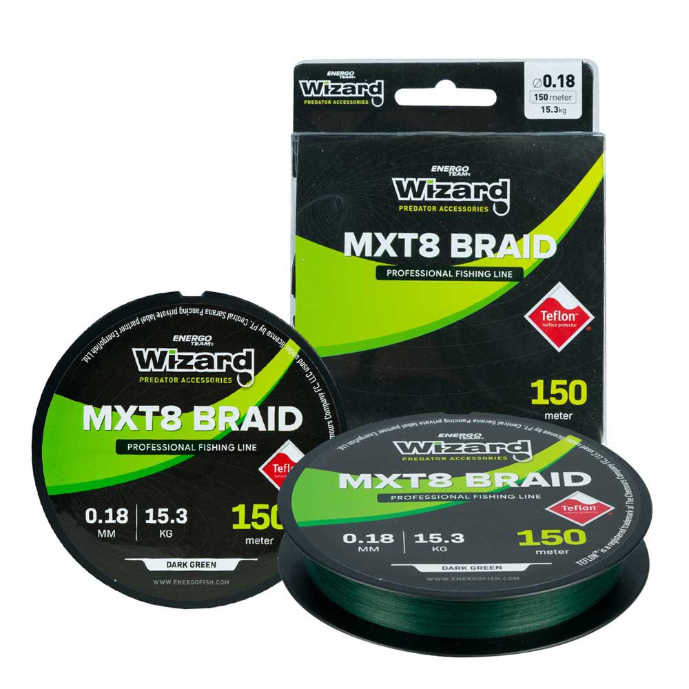 Wizard Mxt8 150 M Braided Line Durchsichtig 0.120 mm von Wizard