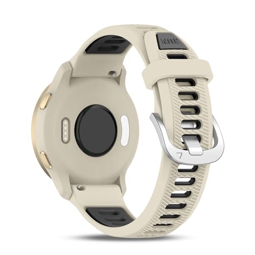 Wizvv 22mm Armband Silikon Kompatibel mit Garmin Vivoactive 4 Band/Venu 2/Venu 3, Silikon-Sportuhrenarmband für Forerunner 945/265/255/255 Music Herren Damen von Wizvv