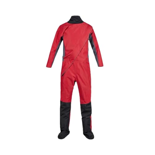 Herren Outdoor Sport Dry Suit Latex Kragen Atmungsaktiv 3-lagig Wasserdicht Kajak Surfen Dry Suit Schwarz M von Wjnvfioo