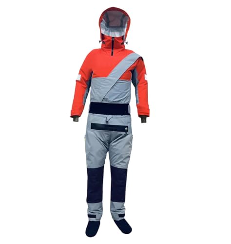 Herren Overall Dry Suits Kajakfahren Atmungsaktiv Schwimmen Angeln Rafting Drysuit Neoprenanzug Outdoor Sport Drysuit Rot XL von Wjnvfioo