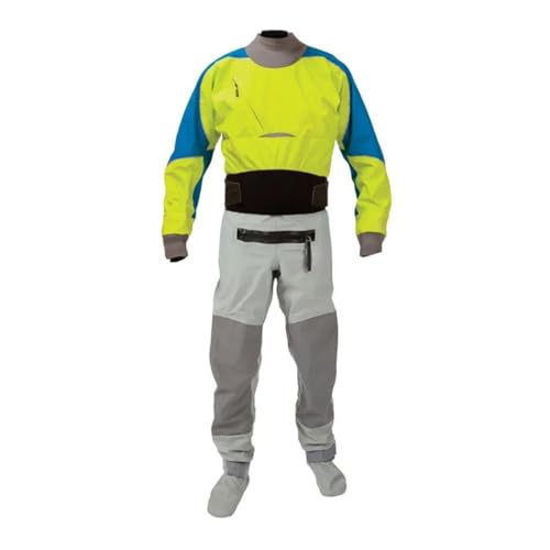 Herren Wasserdichter atmungsaktiver Kajak Komplett-Trockenanzug Rafting Segeln Sport Dry Suit Blau M von Wjnvfioo