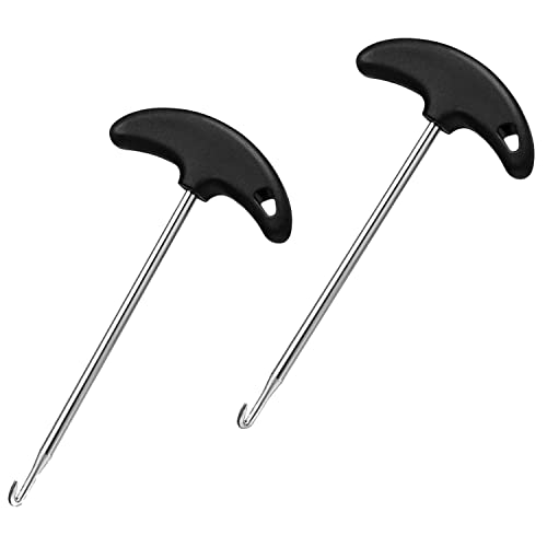 Wlauqueta 2 x Edelstahl-Schlittschuh-Spanner, Schlittschuh-Werkzeug, Schnürsenkelzieher, Schlittschuh-Werkzeug für Schlittschuhe von Wlauqueta
