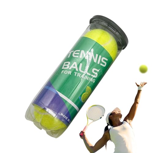 Wlikmjg Kinder-Tennisbälle,Massen-Tennisbälle,3-teiliges Trainingsball-Set | Unter Druck stehende Tennisbälle für Tennistraining, Anfänger von Wlikmjg