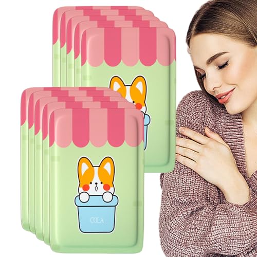 Wlikmjg Selbstklebende Handwärmer - Cartoon-Handwärmer 10 Stück - Mini-Wärmepackung, selbsterwärmender Handwärmerbeutel für Frauen, Kinder, Geburtstag von Wlikmjg