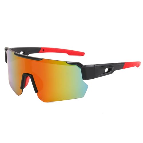 Wnddle Polarisiert Fahrradbrille, Sportbrille-Sonnenbrille Herren-Damen-Fahrradbrille-Sunglasses, Polarisierende Sport-Sonnenbrille, Fahrradbrille Winddicht, für Radfahren,Skifahren,Bergsteigen, etc. von Wnddle