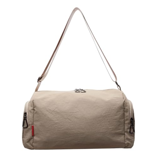 Reisetasche für Herren und Damen, Wochenendausflüge, mit nassen Taschen, multifunktional, Sport, Fitnessstudio, Strand, Schwimmtasche, Reisetasche, khaki, Mass Beauty von Woedpez