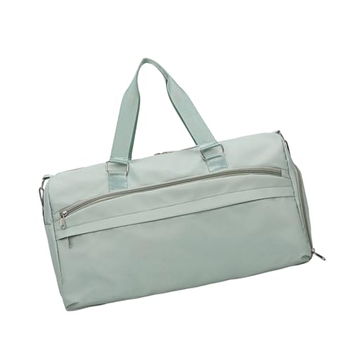 Reisetasche mit großer Kapazität und trendigen koreanischen Stilen und wasserabweisenden Fächern, Umhängetasche für aktiven Lebensstil, praktische Tasche für Trainingsgeräte aus Oxford-Gewebe, grün von Woedpez