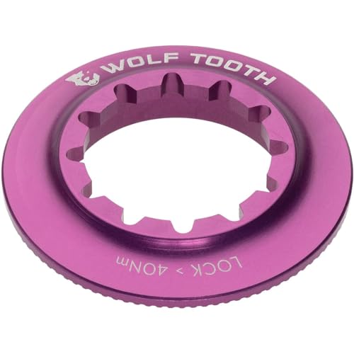 Wolf Tooth Components Centerlock Rotor-Schließring – Interne Verzahnung, Violett von Wolf Tooth