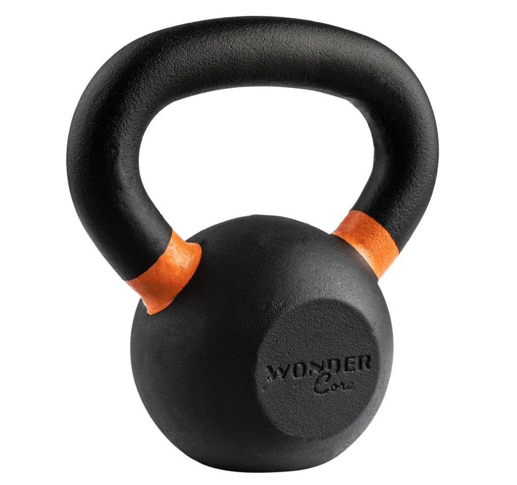 Wonder Core 2® Hantel-Set Kettlebell Power Coating 6 kg Schwarz und Orange von Wonder Core 2®