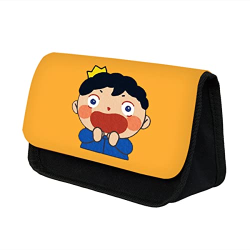 Wondi Ranki-ng of Kin-gs Anime Pencil Case, Large Capacity Pouch Double Zippers, Pen Box Pen Pouch Stationery Organizer for Student Teen-22 * 13 * 7.5cm||Multicolor 14 von Wondi