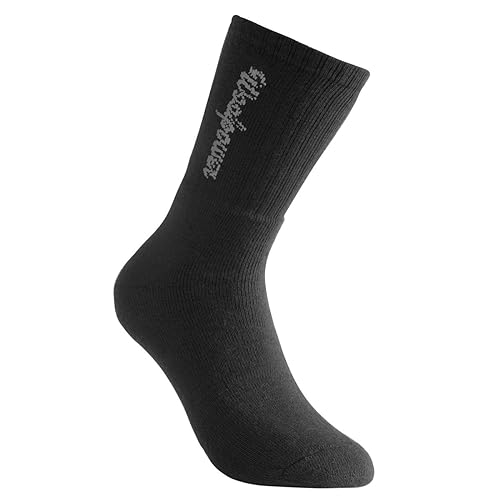 Woolpower 400 Socks Logo - Thermo Socken, 45-48, Schwarz von Woolpower