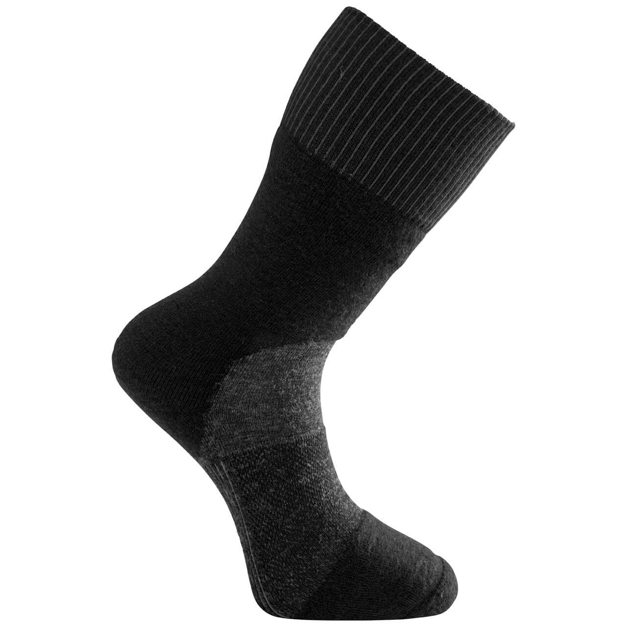 Woolpower Skilled Socken 400 - Black/Dark Grey, 40-44 von Woolpower