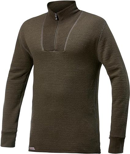 Woolpower Zip Turtleneck 200 Pine Green von Woolpower