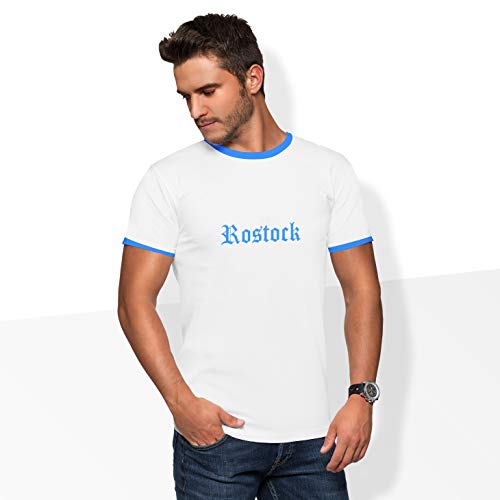 World of Football Ringer T-Shirt Old Rostock Weiss - M von World of Football
