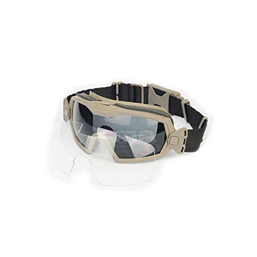 ATAIRSOFT Airsoft Schutzbrille Taktische Schutzbrille Fan Version Kühler Antibeschlag Brille Ski Snowboard Fahrrad Sport Jagd Radfahren (DE) von ATAIRSOFT