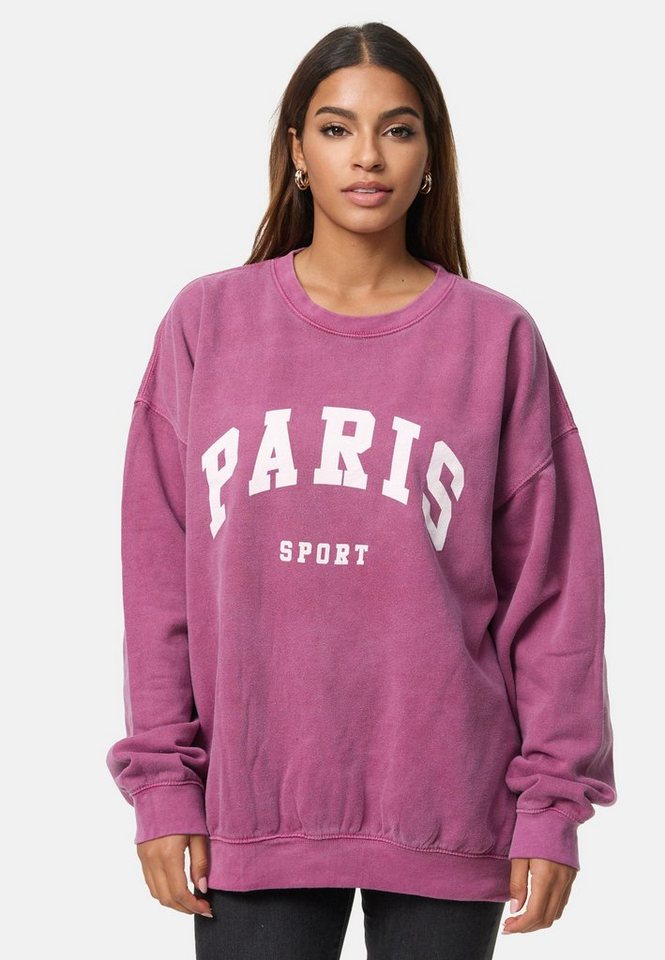 Worldclassca Longsweatshirt Worldclassca Oversized Sweatshirt PARIS SPORT Langarmshirt Pullover von Worldclassca