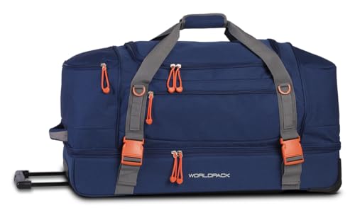 Worldpack Trolley Rollenreisetasche,: Praktische Reisetasche mit Rollen für Urlaub und Sport, 78 cm, 96 Liter, Farbe: Schwarz von Worldpack