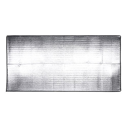 Wosume Wocume Outdoor-Isomatte, Outdoor-Isomatte Schlafmatratze Feuchtigkeitsbeständige Aluminiumfolie Pad(1 * 2M) von Wosume