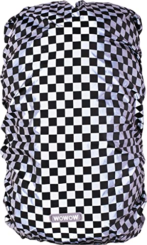 Wowow Unisex – Erwachsene Chess Regenschutzhaube, Silber,Schwarz, Einheitsgröße von Wowow