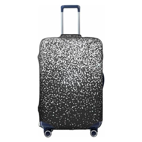 Wratle Kofferabdeckung, elastisch, passend für 45,7 - 76,2 cm große Gepäckstücke, Blau, Glänzend Silber Glitzer, S von Wratle