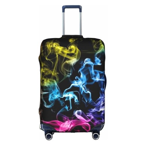 Wratle Kofferüberzug, elastisch, passend für 45,7 - 76,2 cm große Gepäckstücke, Hawaii, rosa Blume, Farbenfroh, L von Wratle