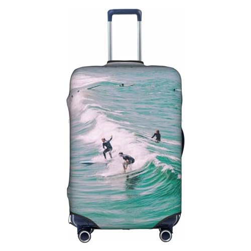 Wratle Kofferüberzug, elastisch, passend für 45,7 - 76,2 cm große Gepäckstücke, bunte Tintenfische, Happy Beach Surf, XL von Wratle