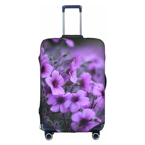 Wratle Kofferüberzug, elastisch, passend für 45,7 - 76,2 cm große Gepäckstücke, violett, Pudel, gepunktet, Lavendelstrauß, L von Wratle