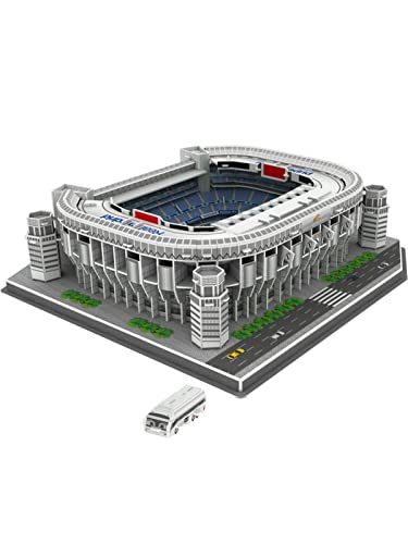 Wumudidi Real Madrid Football Club Puzzle, Bernabeu Stadium DIY Model, Champions League 3D Stadium Puzzle, Real Madrid -Fangeschenk von Wumudidi