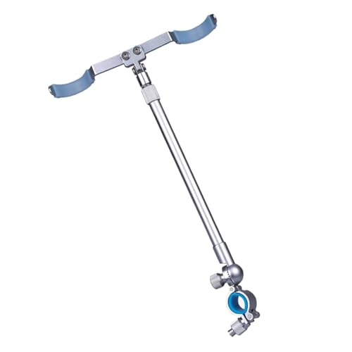 Wynrzyj Tragbare Boote Angelrutenhalter Rack 180 ° Rotierende Aluminiumhalterung Halten 2 Stangen Faltbare Teleskopische Abnehmbare Halterstange von Wynrzyj